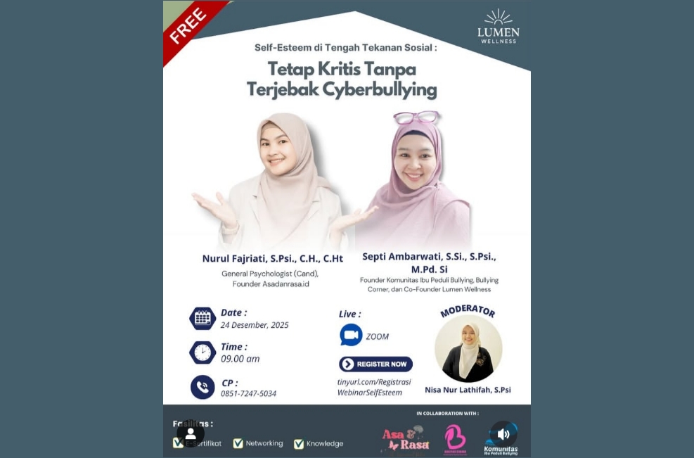 Webinar: Self-Esteem di Tengah Tekanan Sosial – Tetap Kritis Tanpa Terjebak Cyberbullying