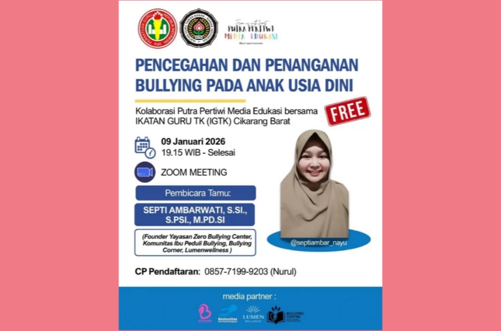 Webminar: STOP BULLYING SEJAK USIA DINI!