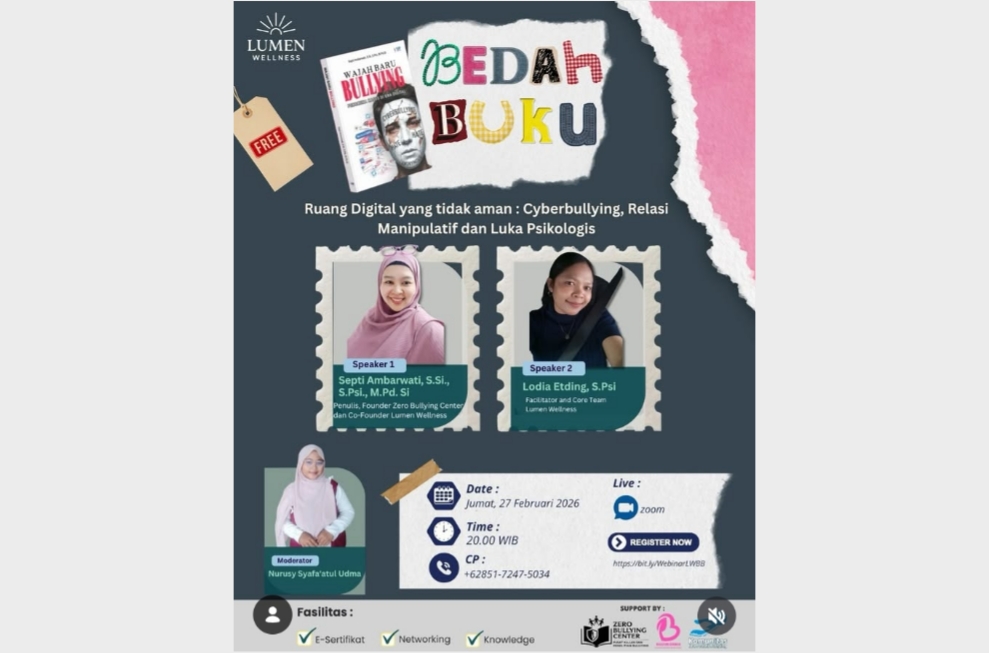 Webminar – Ruang Digital yang Tidak Aman: Cyberbullying, Relasi Manipulatif, dan Luka Psikologis
